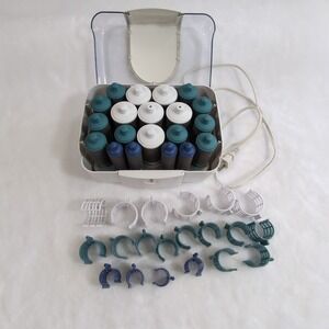 Revlon UltraSetter Hot Roller Set RV-255 20 Flocked Rollers with Clips Tested